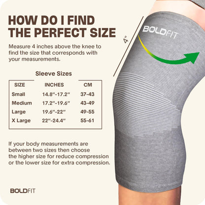 BOLDFIT Knee Support (Grey)