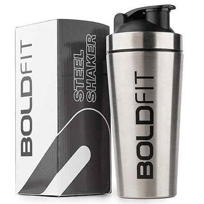 Boldfit Steel Shaker (Silver)