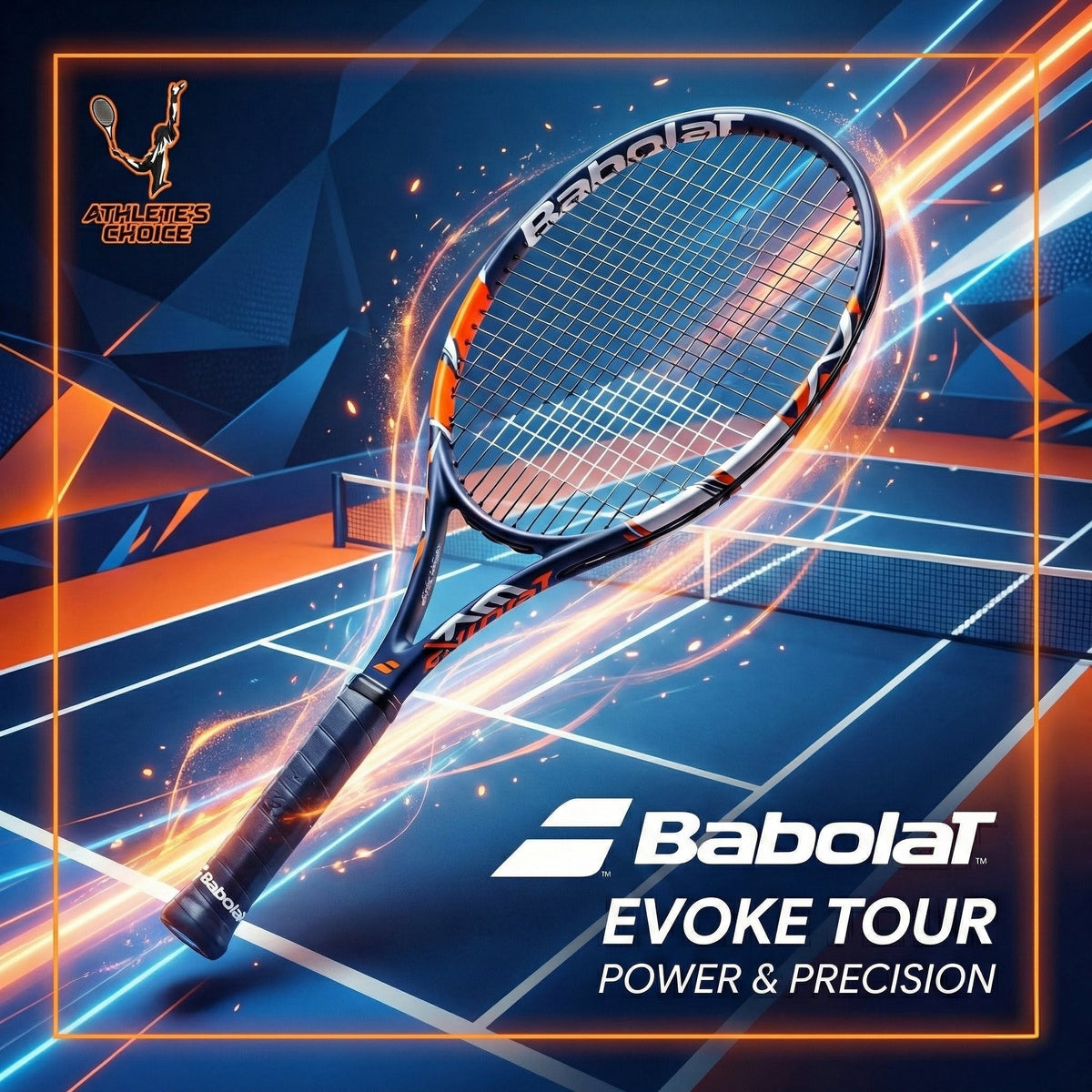 BABOLAT Evoke Tour Tennis Racket (Strung) - Athlete’s Choice